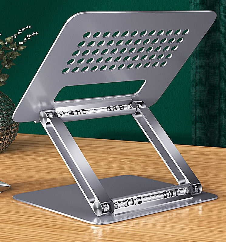 Adjustable Aluminum Laptop Stand – Ergonomic Desk Riser
