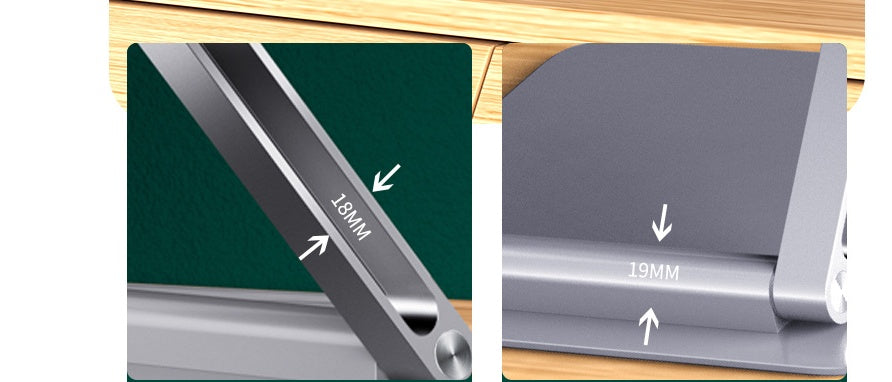 Adjustable Aluminum Laptop Stand – Ergonomic Desk Riser