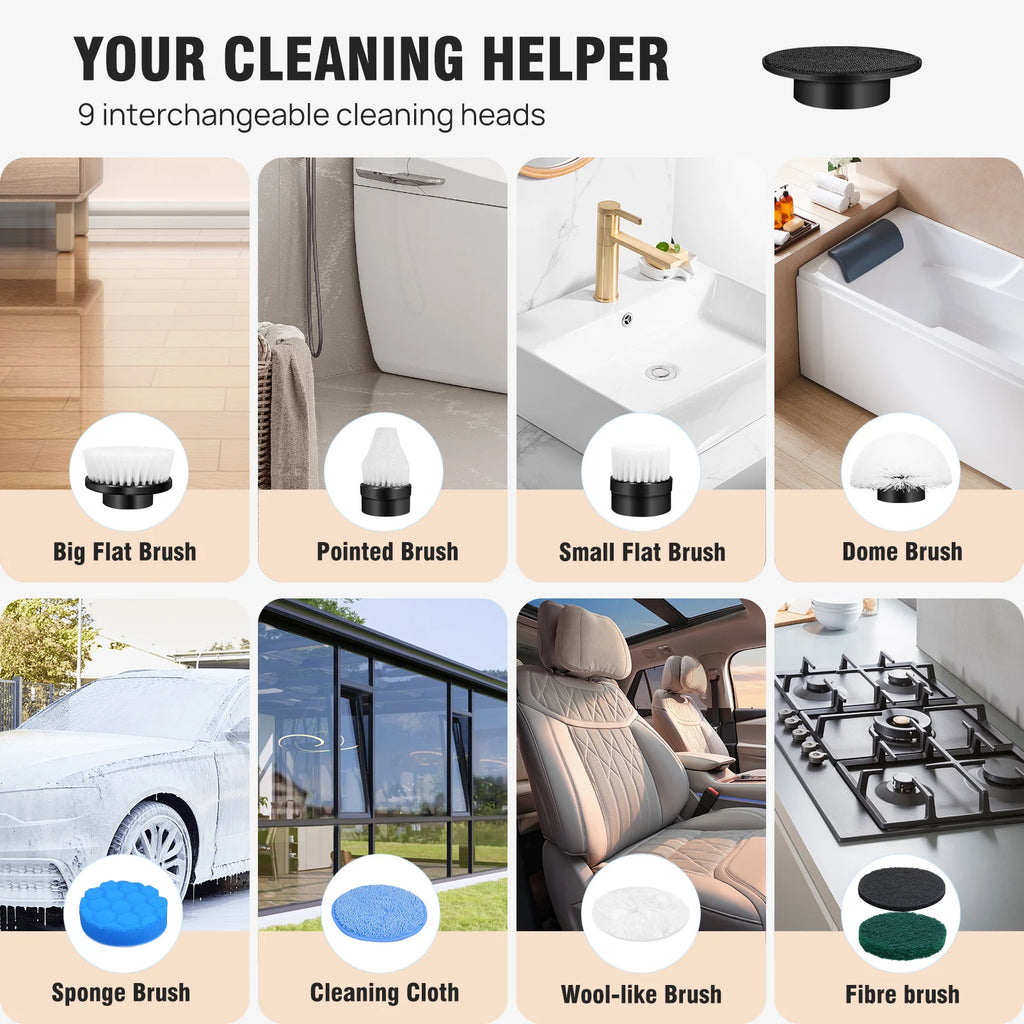 Cordless Electric Spin Scrubber