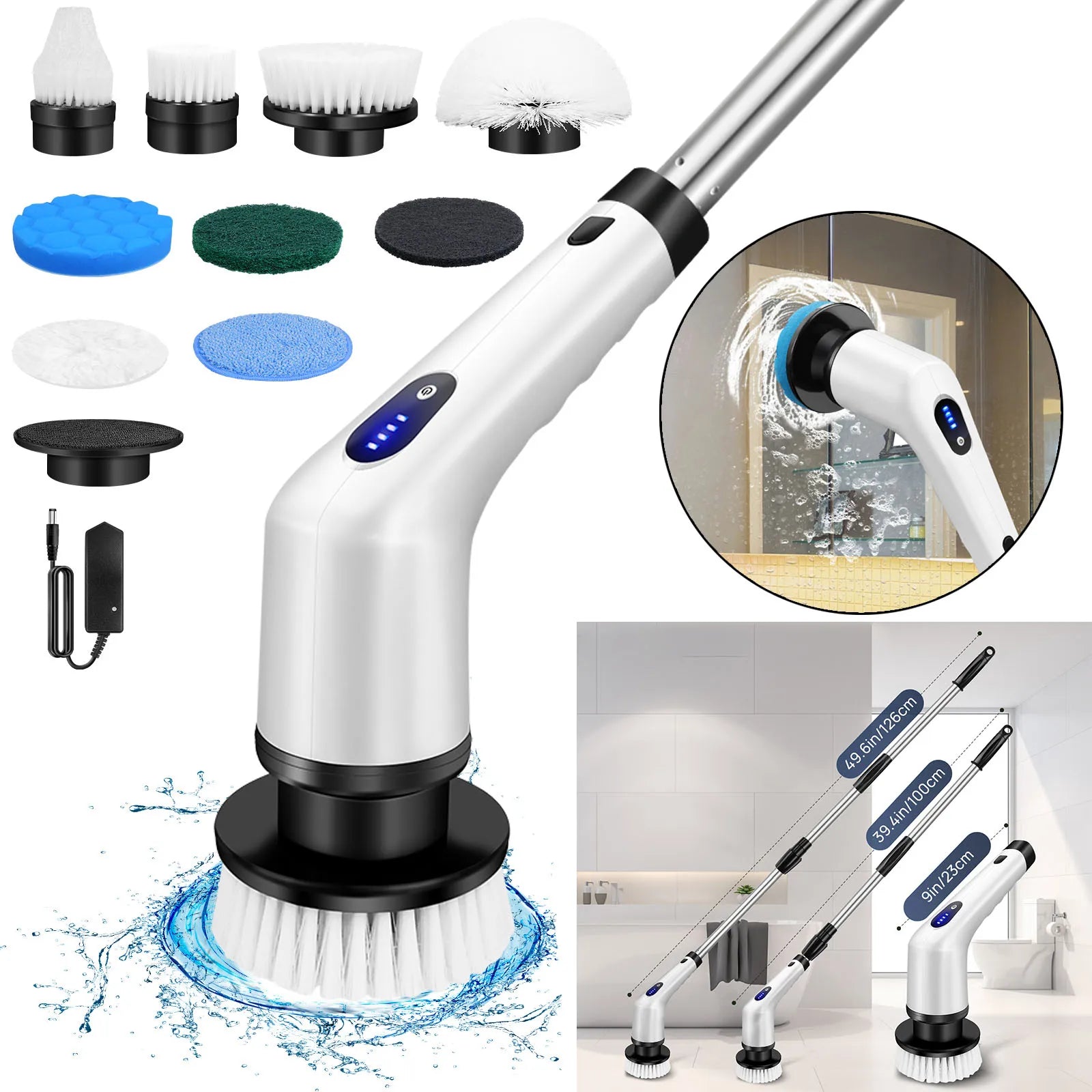 Cordless Electric Spin Scrubber