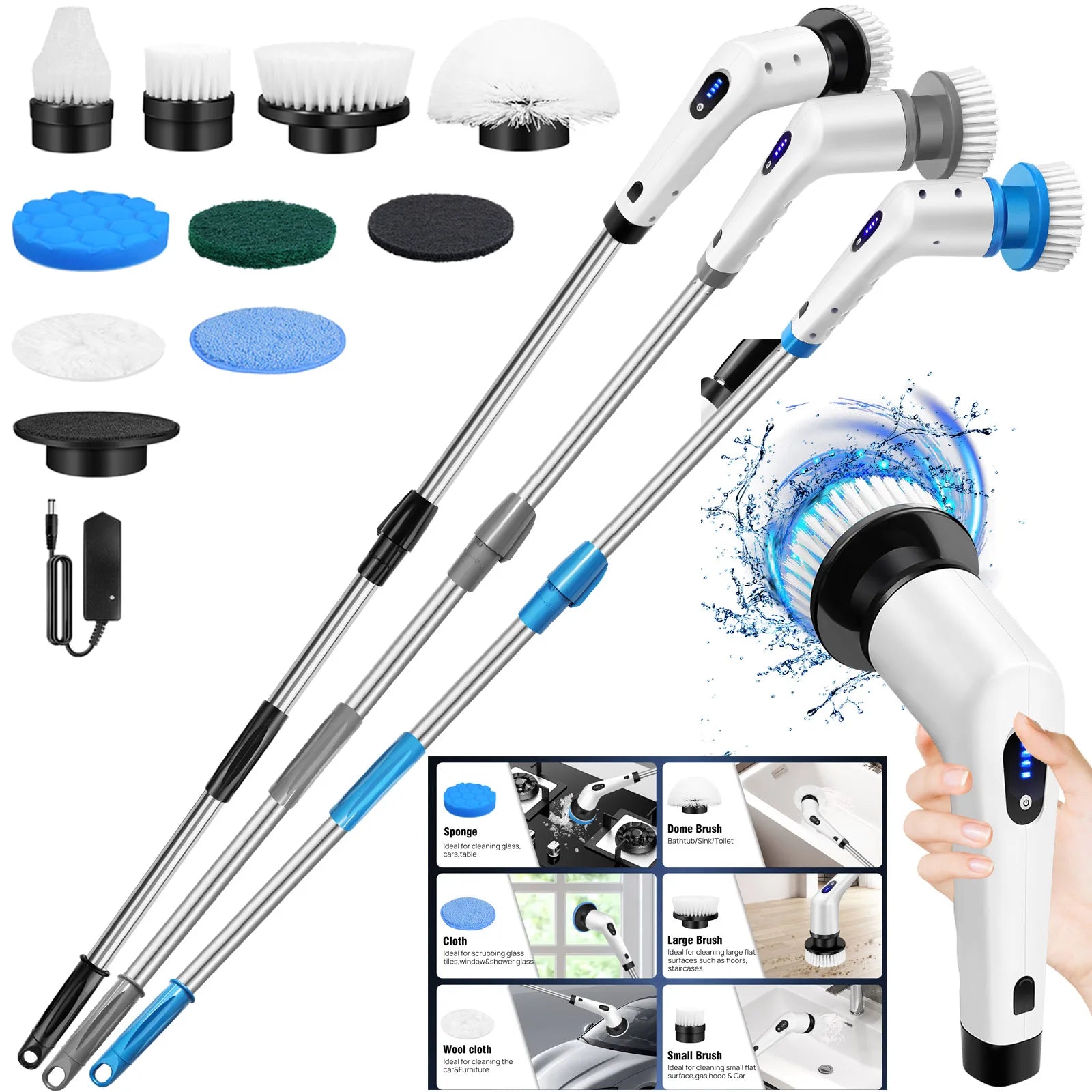 Cordless Electric Spin Scrubber